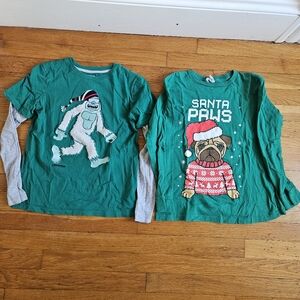 Land's End  & Santa Paws  Boys long sleeve Tshirt